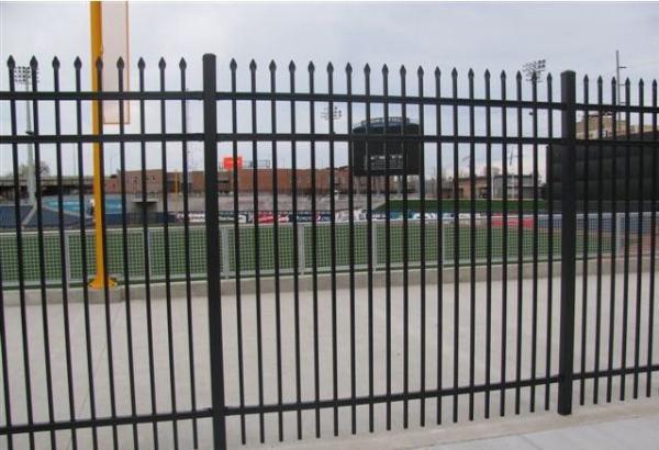 Quality Easily Assembled Decorative Wrought Iron Steel Fence for sale