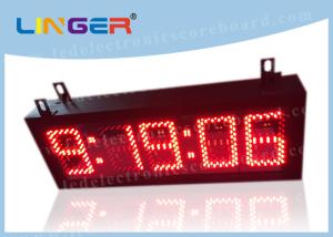 Buy cheap Red Color Digits LED Digital Clock With Seconds Different Style 300*850*100mm product