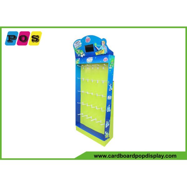 Customized Cardboard Power Wing Display With Plastic Hooks For Magic Products
