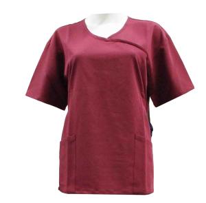 China 180 GSM Lady Polyester 62 % Rayon ( Viscose) 33% Spandex 5% 180gsm Short Sleeve Medical Uniforms on sale