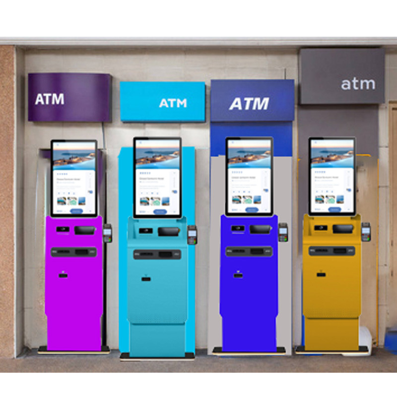 Multi Language Currency Exchange ATM with Credit Card Support