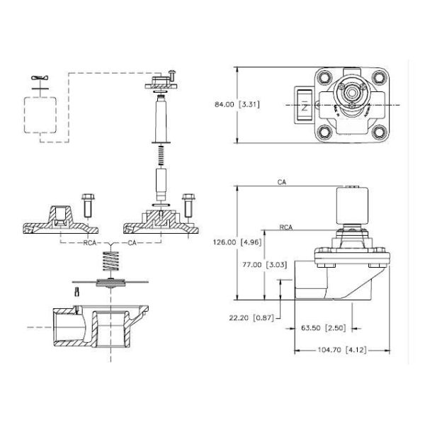 1" Inch Aluminum Alloy Pneumatic Pulse Valve Unidirectional Dust Removal RCA25T