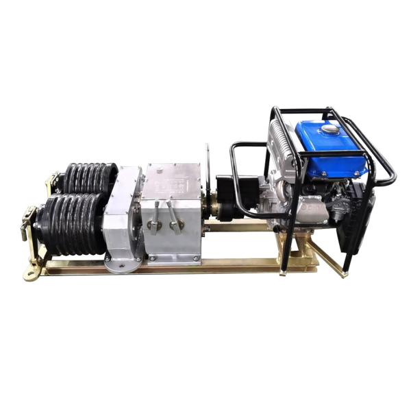 Quality 50KN Portable Winch Machine Petrol Cable Pulling Winch Mechanical for sale