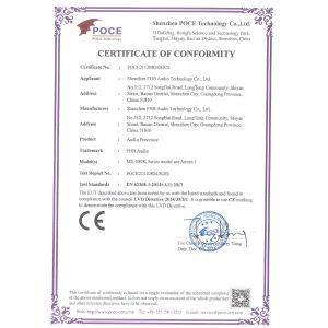 Shenzhen FHB Audio Technology Co., Ltd. Certifications