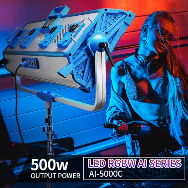 3200K Photo Video Studio Light Kit 50000lm LED Panel Light Remote Control HSI mode