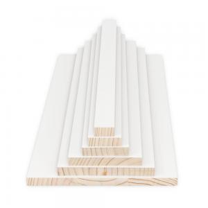 Buy cheap White Paint Strip Wood Moulding Frame Primed MDF Moulding Baseboard product