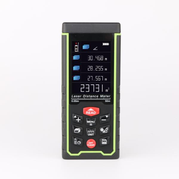 Quality 50m Large Color LCD Display Digital Laser Distance Meter for sale