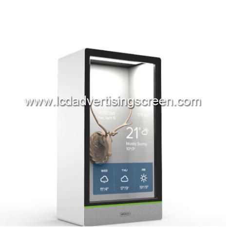 Quality 21.5 Inch Transparent LCD Display Box Full HD LCD Glass Box Refrigerator for sale