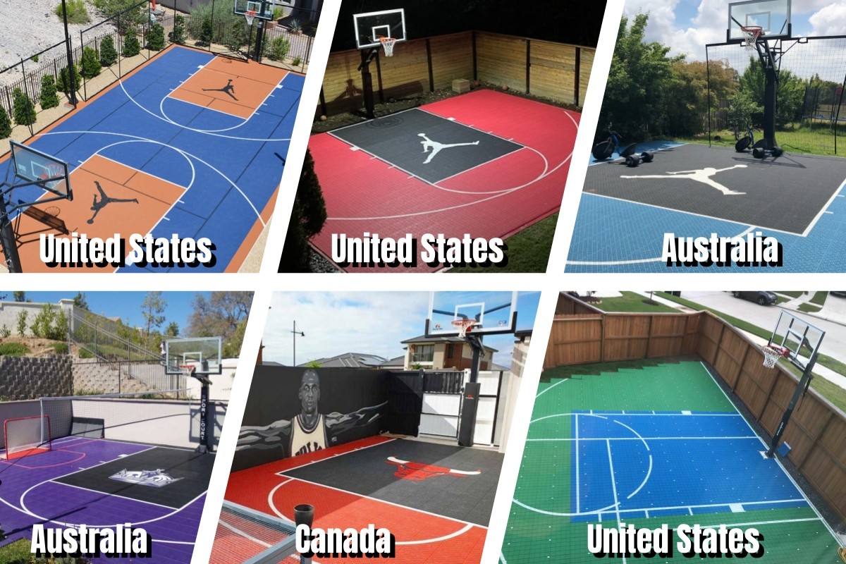 RCHS Portable Multi Purpose Basketball Court Tiles Outdoor Sports Flooring