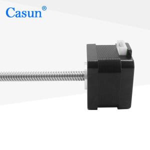 China Nema 17 Tr8*8 200mm Lead Screw Electrical Linear Motor Actuator Thread 12V 28N.Cm on sale
