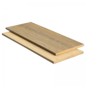 Buy cheap Dark Teak HDPE WPC Wood Composite Decking Trim 2.2m Fire Rated Boards product