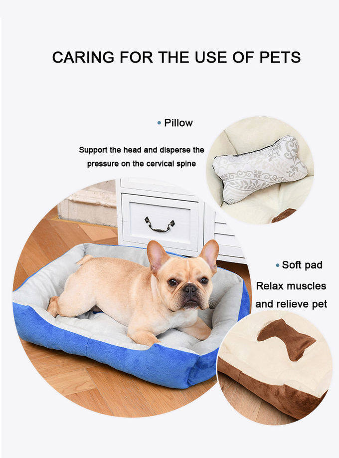 Non Slip Pet Calming Beds Kennel 110cm Breathable Cat Dog Nest Ventilated
