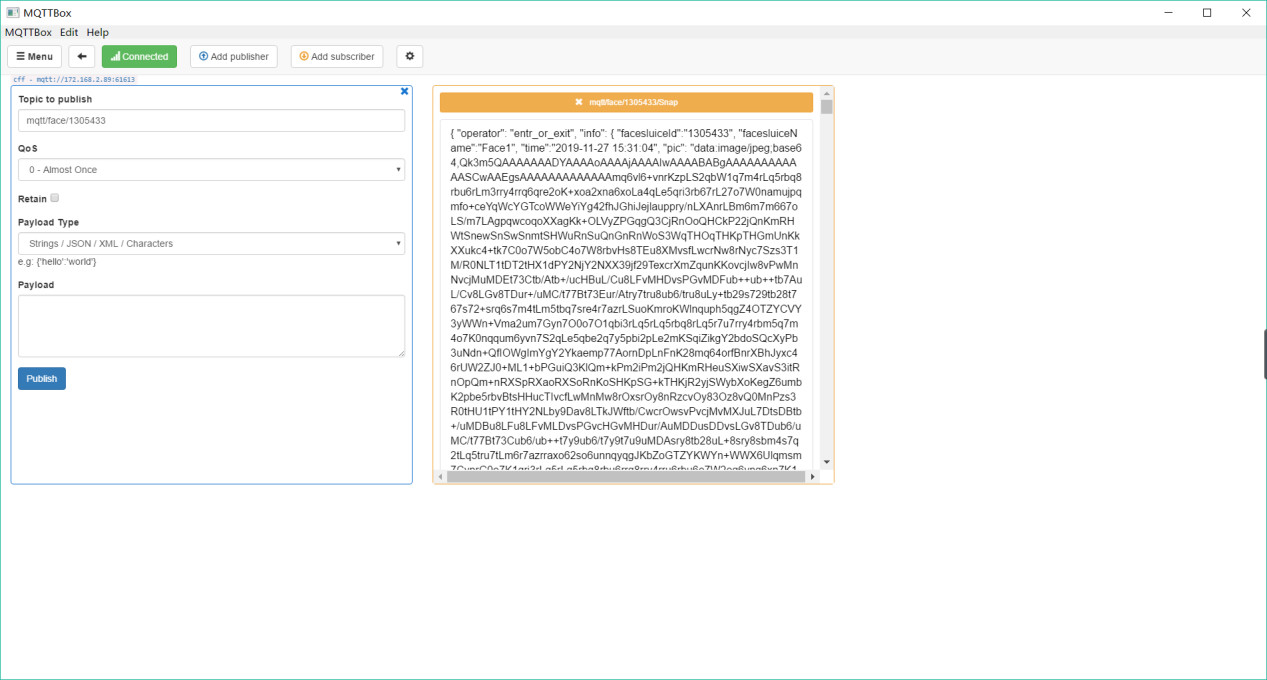 Multi Verification MQTT 1/2.8" Facial Recognition Door Entry