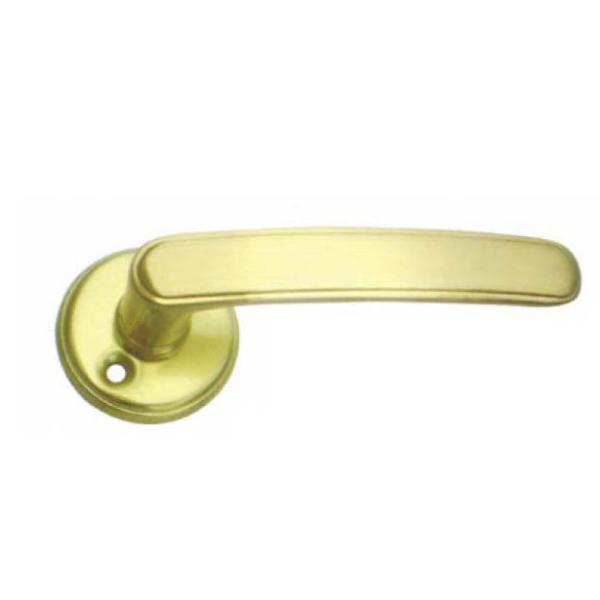 Quality OEM Push Pull Internal Door Handle Brushed Nickel Zinc Alloy Finish for sale