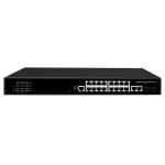 200W 20 Port Industrial Switch Ethernet Anti Interference Durable