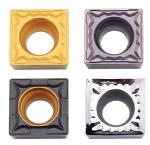 Cnc Turning Tungsten Carbide Lathe Tool Inserts Yellow SCMT120408
