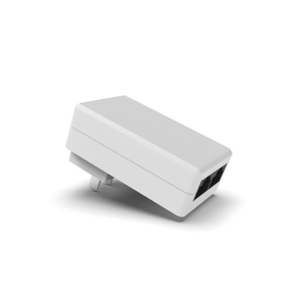 Quality Full Enclosed Plastic Case POE Power Adaptor 230V Input 24V 2A Output for sale