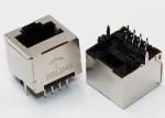 THT / DIP Mounting Vertical RJ45 Jack , RJ45 Ethernet Adapter Tab Up Latch