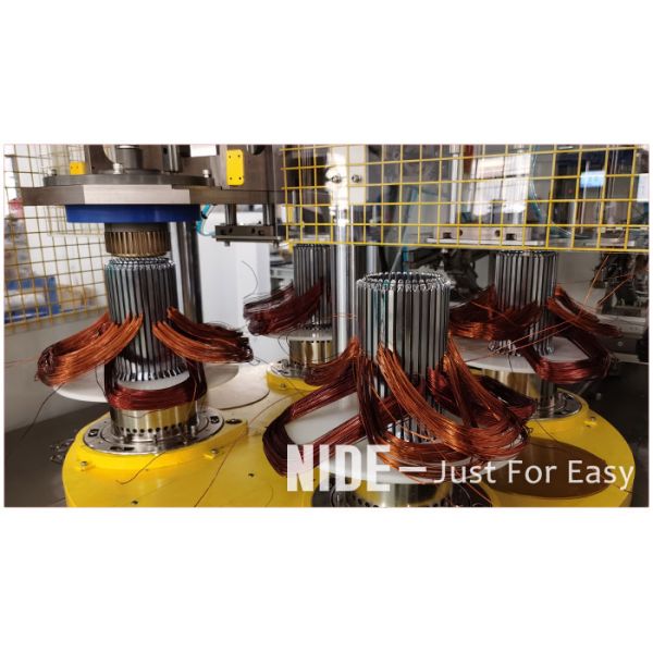 Full Auto Stator Winding Machine / Inserting Machine For Single Phase Fan Motor