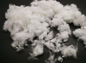 Buy cheap 1.2D*25MM siliconized raw white polyester staple fiber solid fiber product