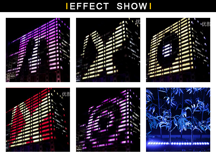 Aluminum waterproof dmx exterior color change dc24V rgbw 4 in 1 led wall washer light