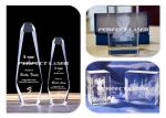 3D Laser Engraved Crystal Cube Color Machine For 3D Laser Engraving Glass Block