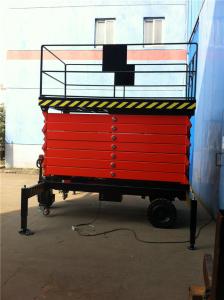 China 12M Over Height Protected Device Electric Aerial Hydraulic Portable Scissor Lift Table on sale