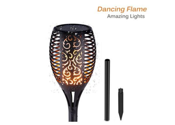 Quality Flame Solar Torch Lights IP65 Waterproof Flickering Dancing Garden Flame Torch for sale
