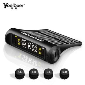 Wireless 4 Sensor Tyre Pressure Monitoring System LCD Display Real Time Monitor