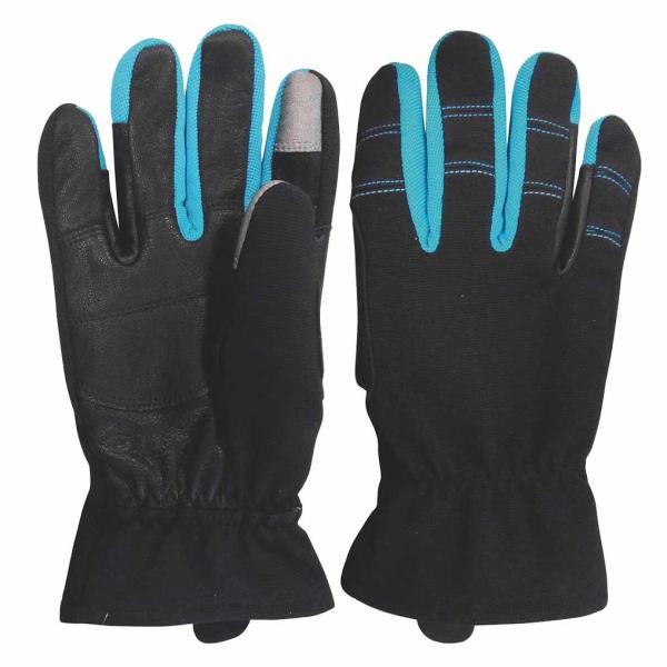 Quality Touch Function Mens Leather Horse Riding Gloves Goatskin Palm for sale