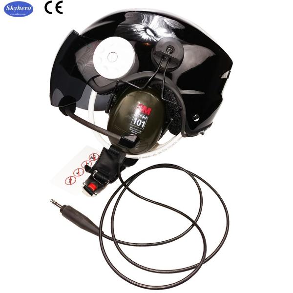 En 966 Standard Powered Paragliding Helmet Noise Cancel Paramotor Helmet Color