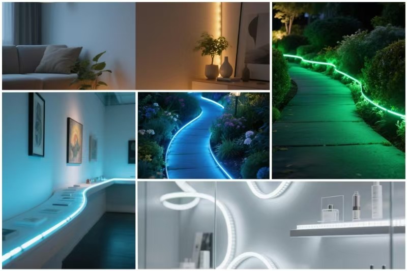 12V / 24V Side Bend LED Neon Lighting Strip Easy Installation LED Neon Flex Light