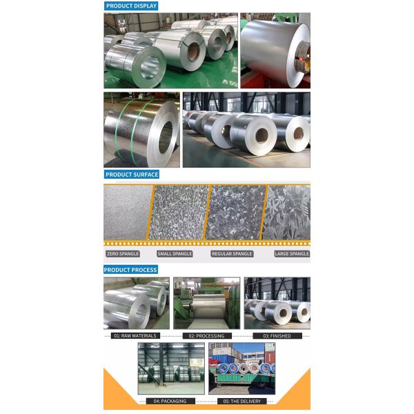Zero Spangle Prime Hot Dipped Galvanized Steel Coils Sheet S220GD