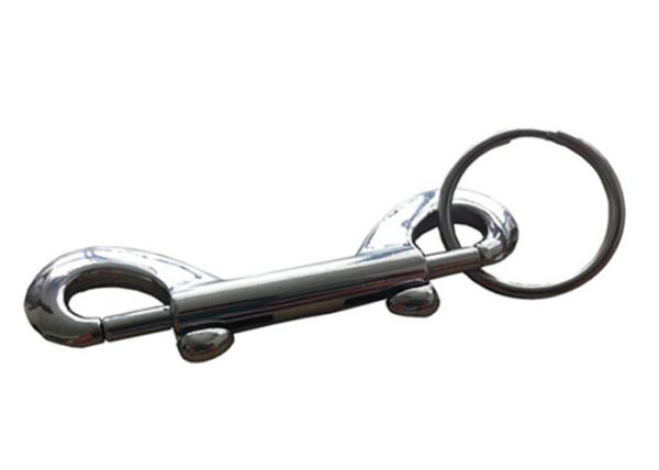 Quality Bolt Snap Split Key Rings Silver Color Rust - Resistant With Key Holder for sale