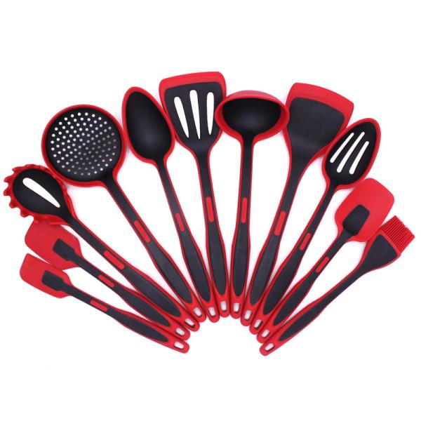 Quality LFGB Standard Non Stick 11 Piece Silicone Turner Spatula for sale