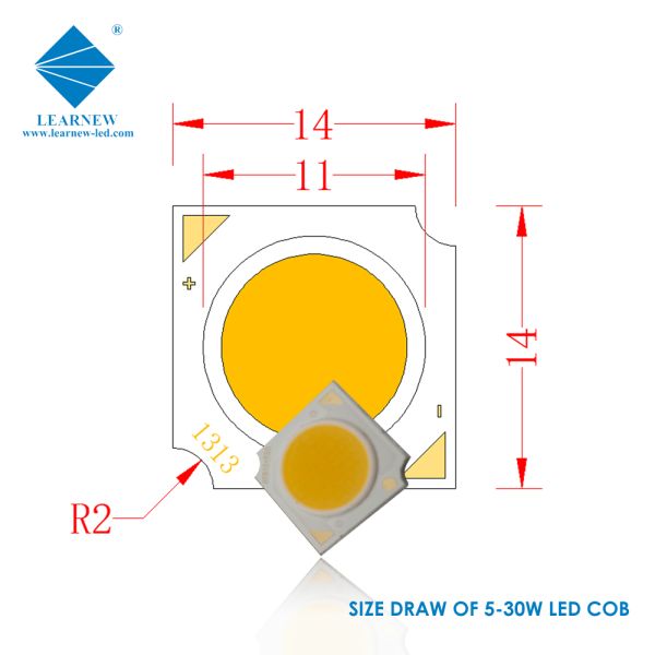 Flip Chip CRI 95Ra 97Ra 1414 COB LED Modules With High Density