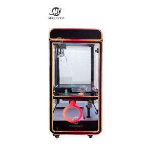 China Mini Big Fun Stuffed Plush Toys Crane Claw Machine Arcade Indoor Games Gift Prize Vending Catch Toy Machine on sale