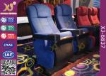 Molded PU Foam Gravity Fold Up Audience Seating Chairs Fabric Covered With Push