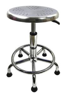China Synthetic Leather 320mm ESD Chemistry Laboratory Stool Adjustable on sale