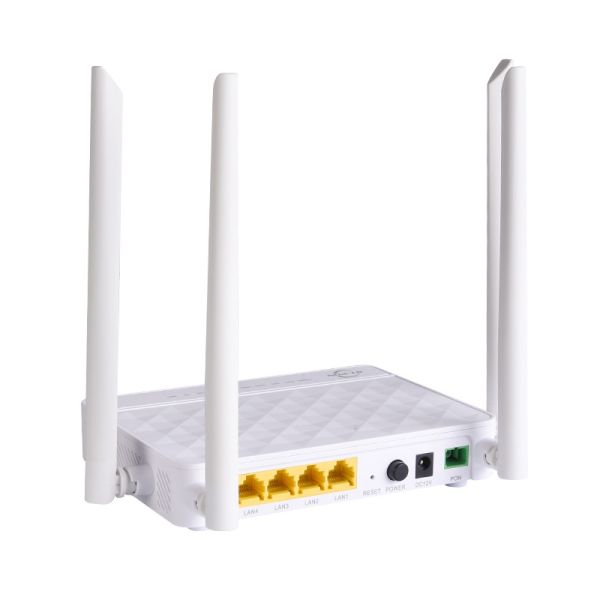 FTTH 4GE GPON ONU DUAL BAND Onu Compatible With OLT Huawei Zte Fiberhome