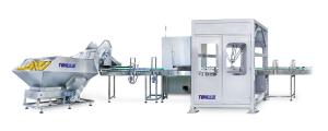 60-120BPM Robotic Bottle Unscrambler For Plastic Bottle Jar High Speed