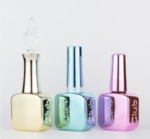 Buy cheap Fancy Cube Nail Polish Glass Bottles 8ml 10ml 15ml UV Empty Mini Nail Polish Bottles product