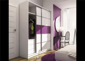 Particle Board Walk In Wardrobe Eco - Friendly With Mirror Sliding Door