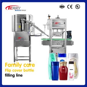 Buy cheap 80BPM Automatic Liquid Table Top Bottle Filling Machine 100-1000mL product