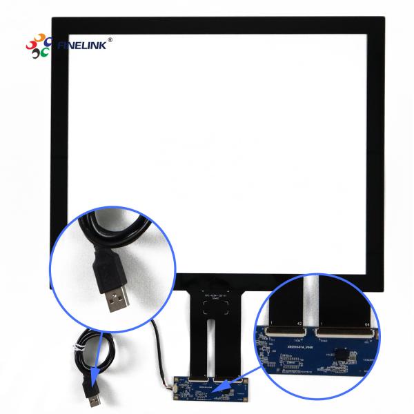 Quality PCAP 10 Touch Points 19 Inch USB Capacitive Touchscreen Panel Overlay Kit for sale