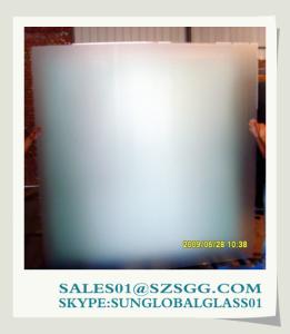 3mm to 19mm Acid Etched Clear Glass