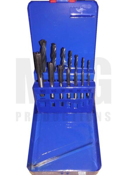 Quality 14PCS Drill Bit Set Quick Connect Drill And Tap Set Left Hand System for sale