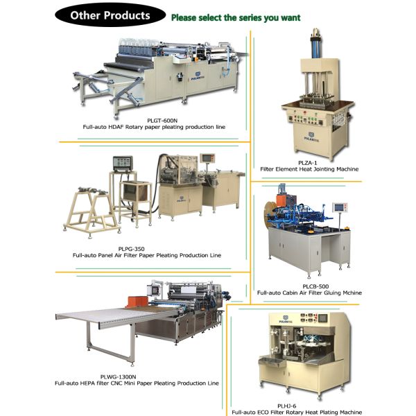 Full Auto Panel Paper Pleating Machine For Car Air Filter PLPG-350