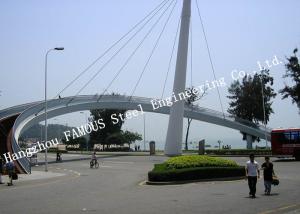 Temporary Steel Bridge Railway Structure Of Stay Cable