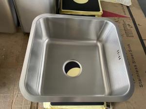 Buy cheap 40*40cm Square Single Bowl Undermount Sink Easy To Install For Cabinet product